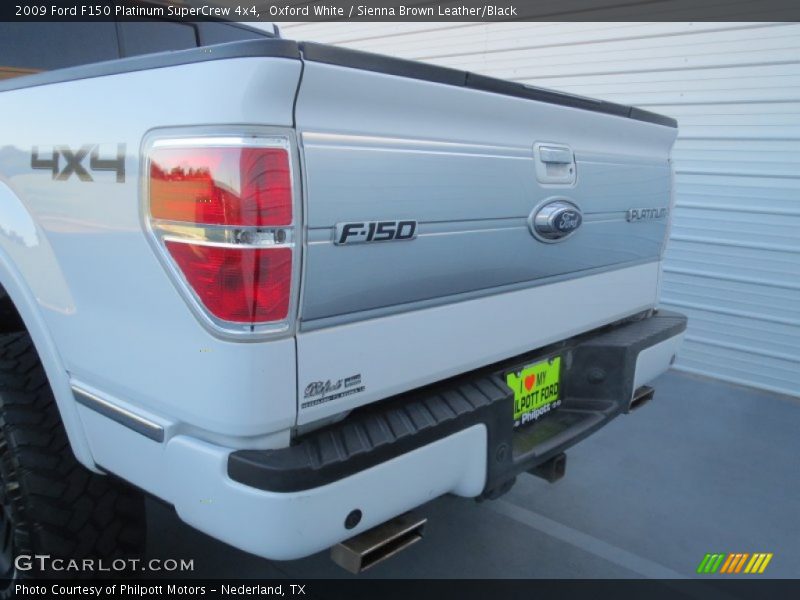 Oxford White / Sienna Brown Leather/Black 2009 Ford F150 Platinum SuperCrew 4x4
