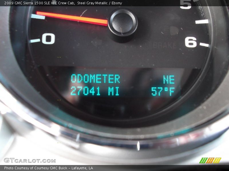 Steel Gray Metallic / Ebony 2009 GMC Sierra 1500 SLE XFE Crew Cab