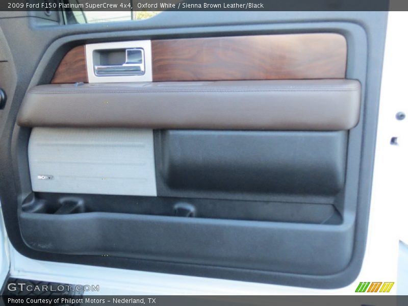 Oxford White / Sienna Brown Leather/Black 2009 Ford F150 Platinum SuperCrew 4x4
