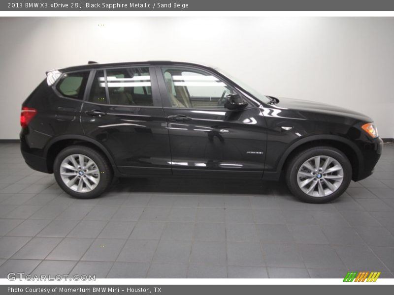 Black Sapphire Metallic / Sand Beige 2013 BMW X3 xDrive 28i
