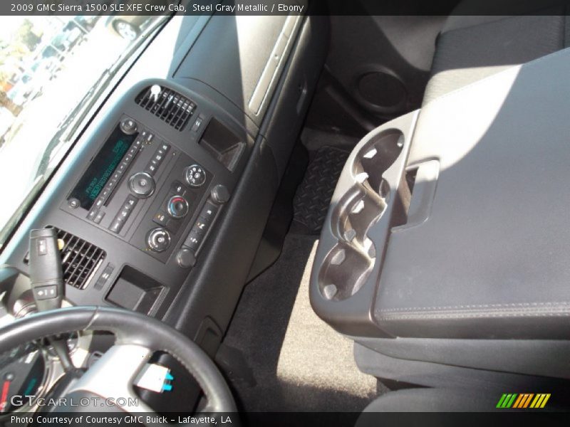 Steel Gray Metallic / Ebony 2009 GMC Sierra 1500 SLE XFE Crew Cab