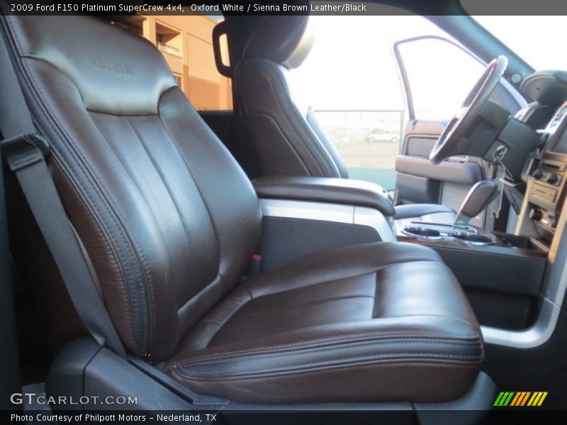 Oxford White / Sienna Brown Leather/Black 2009 Ford F150 Platinum SuperCrew 4x4