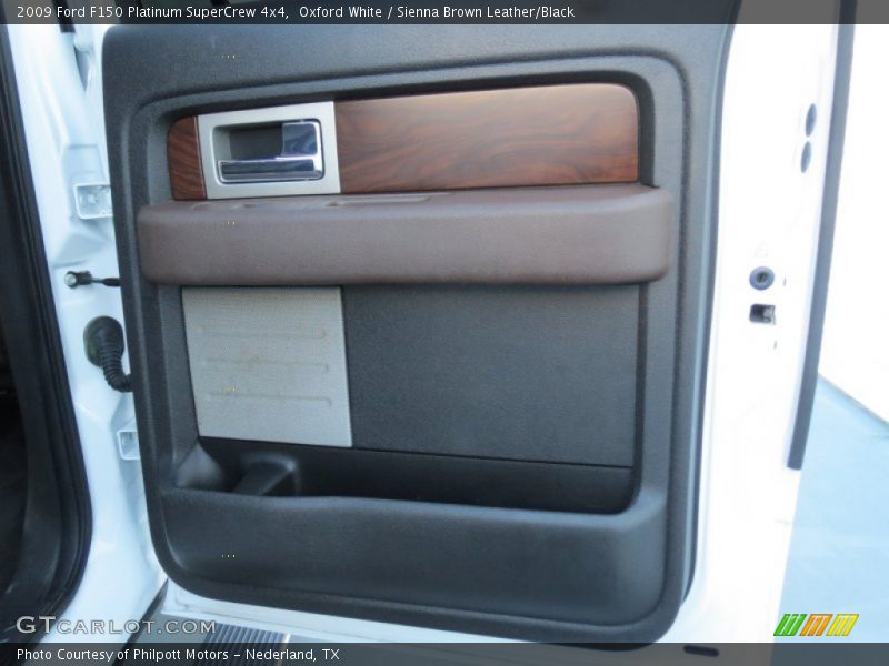 Oxford White / Sienna Brown Leather/Black 2009 Ford F150 Platinum SuperCrew 4x4