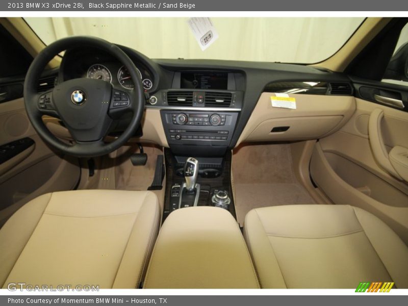 Black Sapphire Metallic / Sand Beige 2013 BMW X3 xDrive 28i