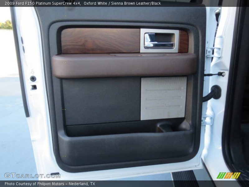 Oxford White / Sienna Brown Leather/Black 2009 Ford F150 Platinum SuperCrew 4x4