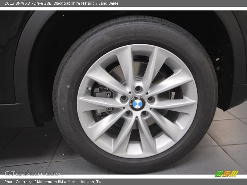 Black Sapphire Metallic / Sand Beige 2013 BMW X3 xDrive 28i