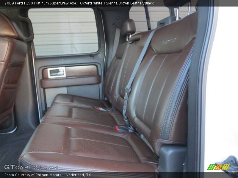 Oxford White / Sienna Brown Leather/Black 2009 Ford F150 Platinum SuperCrew 4x4