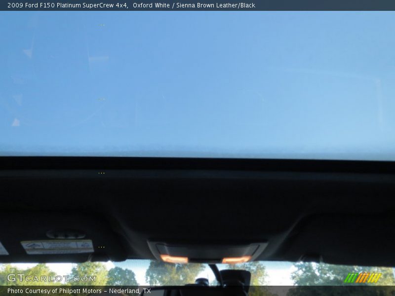 Oxford White / Sienna Brown Leather/Black 2009 Ford F150 Platinum SuperCrew 4x4