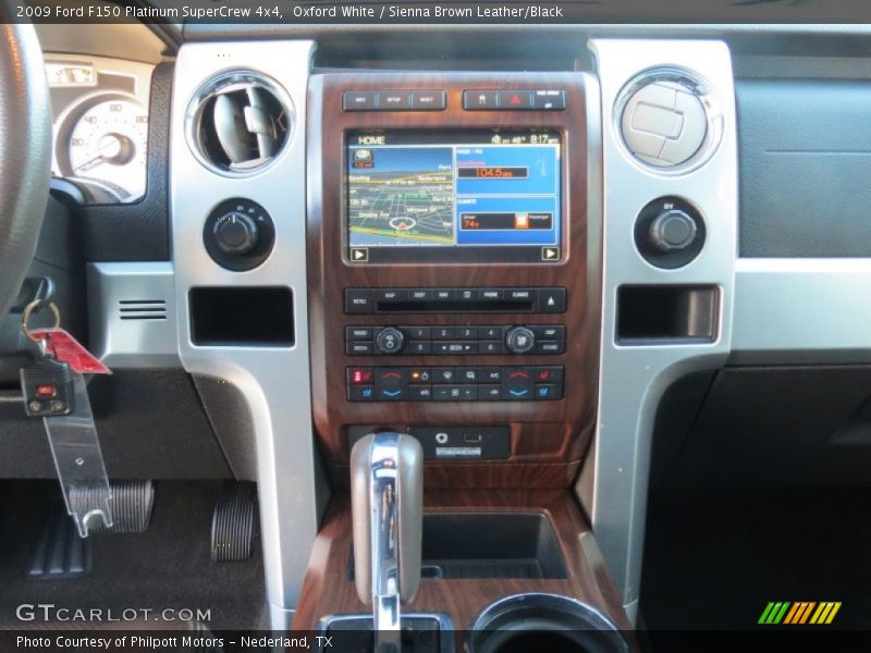 Oxford White / Sienna Brown Leather/Black 2009 Ford F150 Platinum SuperCrew 4x4