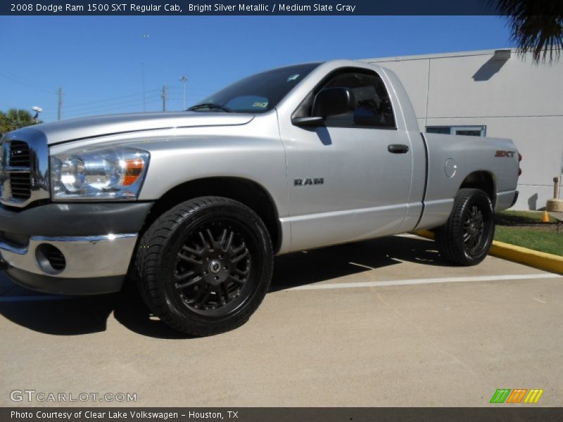 Bright Silver Metallic / Medium Slate Gray 2008 Dodge Ram 1500 SXT Regular Cab