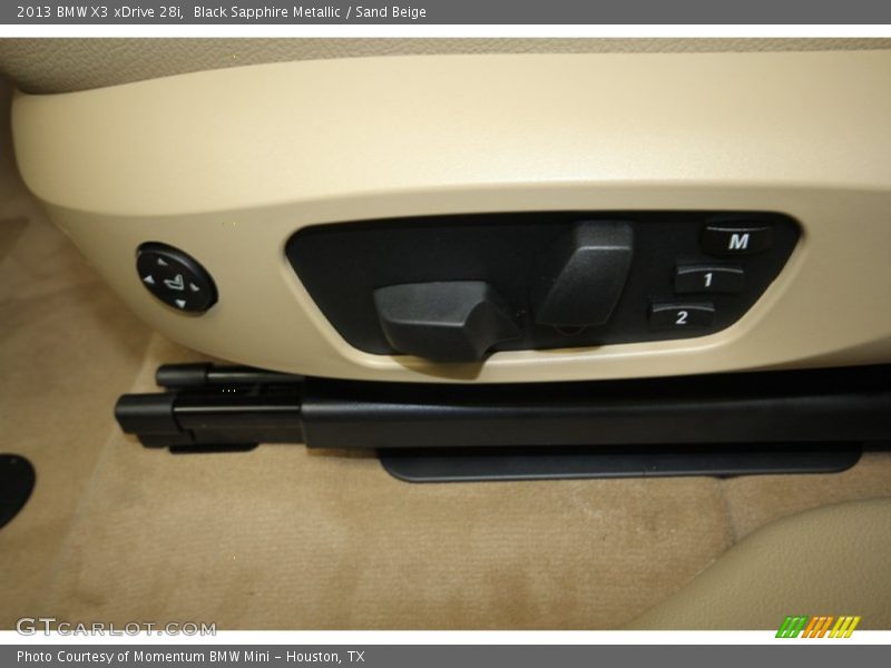 Black Sapphire Metallic / Sand Beige 2013 BMW X3 xDrive 28i