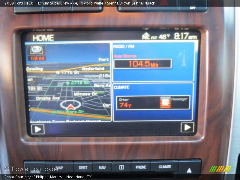 Oxford White / Sienna Brown Leather/Black 2009 Ford F150 Platinum SuperCrew 4x4
