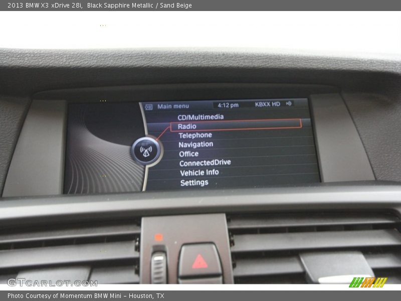 Black Sapphire Metallic / Sand Beige 2013 BMW X3 xDrive 28i