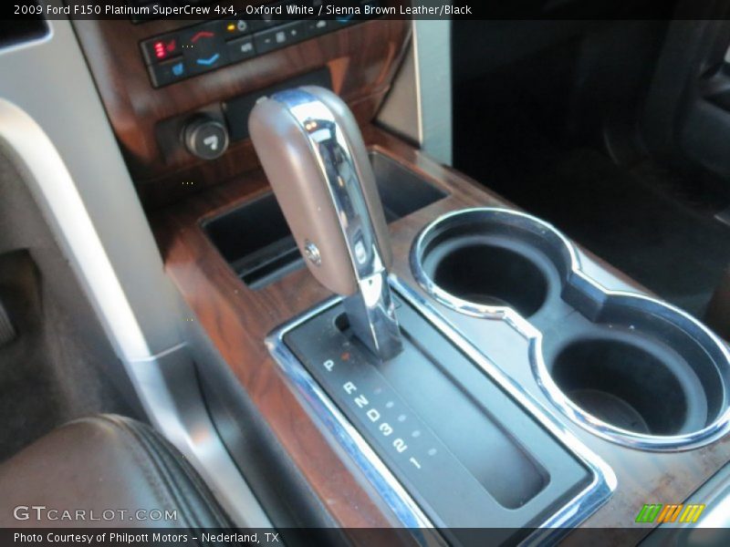 Oxford White / Sienna Brown Leather/Black 2009 Ford F150 Platinum SuperCrew 4x4