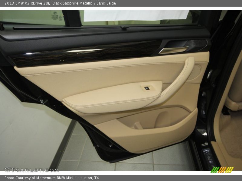 Black Sapphire Metallic / Sand Beige 2013 BMW X3 xDrive 28i