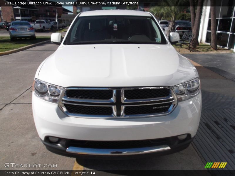 Stone White / Dark Graystone/Medium Graystone 2011 Dodge Durango Crew