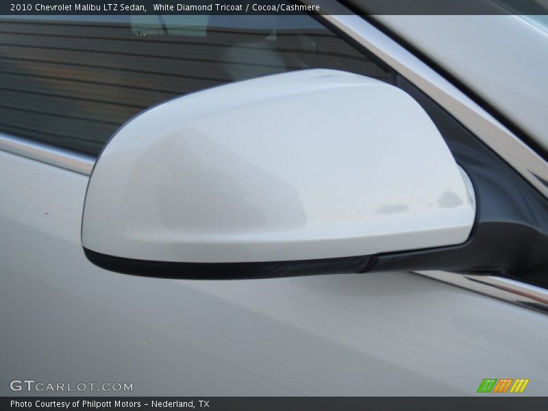White Diamond Tricoat / Cocoa/Cashmere 2010 Chevrolet Malibu LTZ Sedan