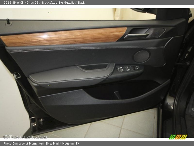 Black Sapphire Metallic / Black 2013 BMW X3 xDrive 28i