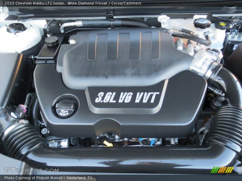 White Diamond Tricoat / Cocoa/Cashmere 2010 Chevrolet Malibu LTZ Sedan