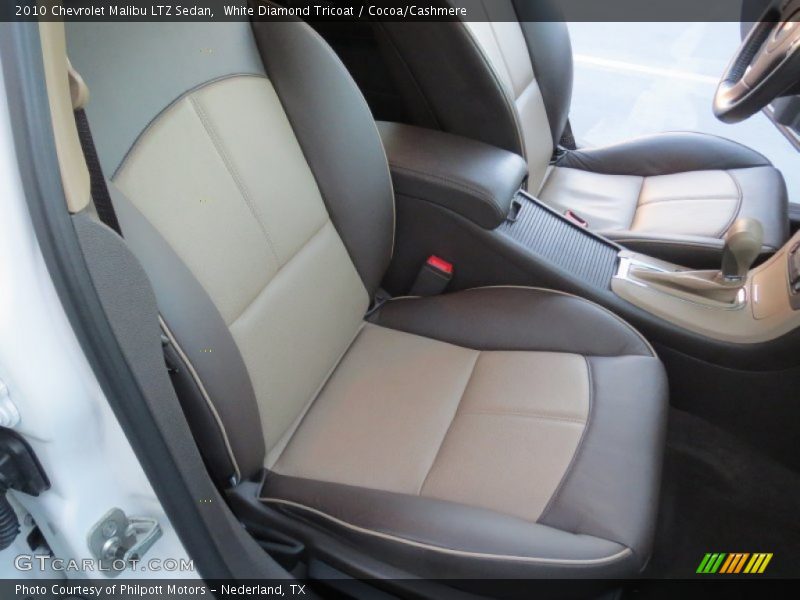 White Diamond Tricoat / Cocoa/Cashmere 2010 Chevrolet Malibu LTZ Sedan