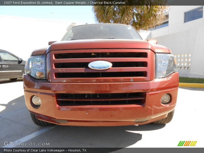 Dark Copper Metallic / Charcoal Black/Caramel 2007 Ford Expedition EL Limited