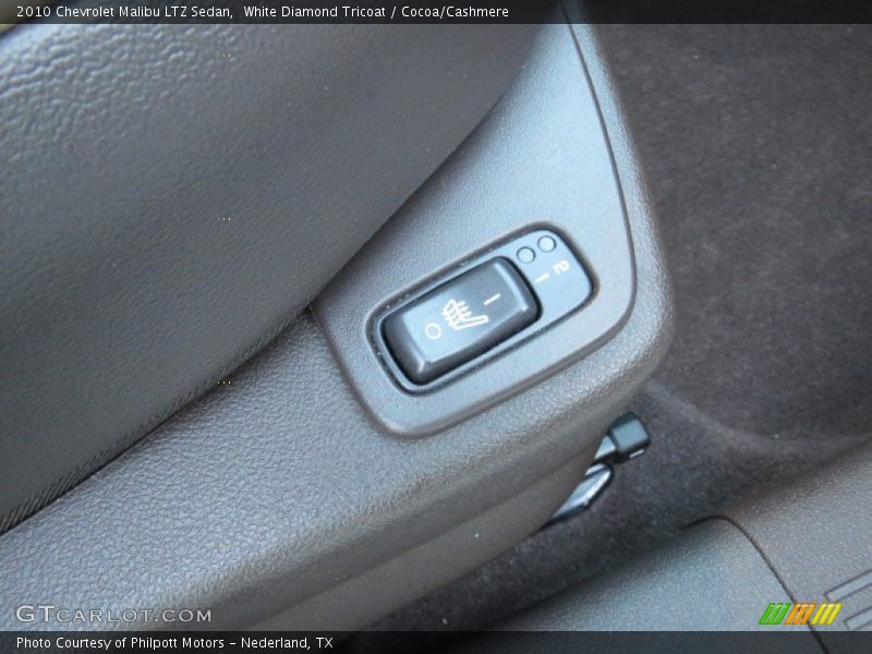 White Diamond Tricoat / Cocoa/Cashmere 2010 Chevrolet Malibu LTZ Sedan