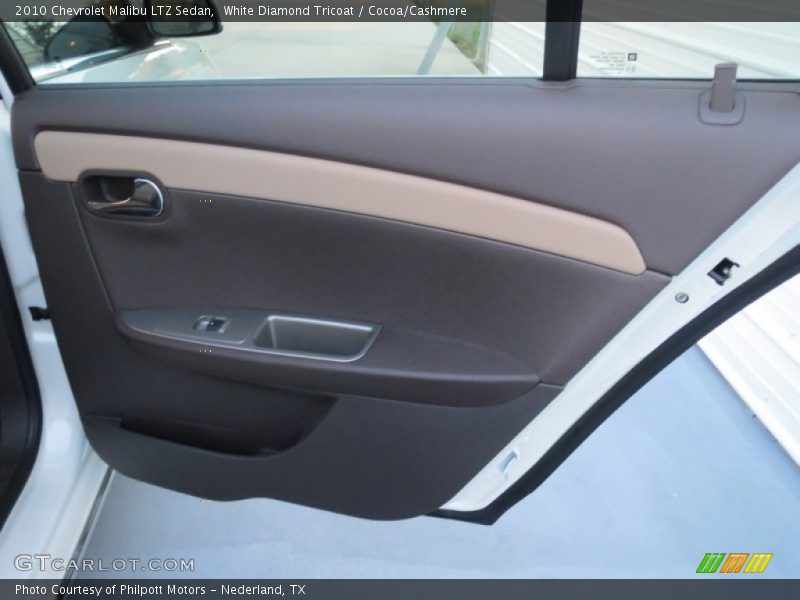 White Diamond Tricoat / Cocoa/Cashmere 2010 Chevrolet Malibu LTZ Sedan
