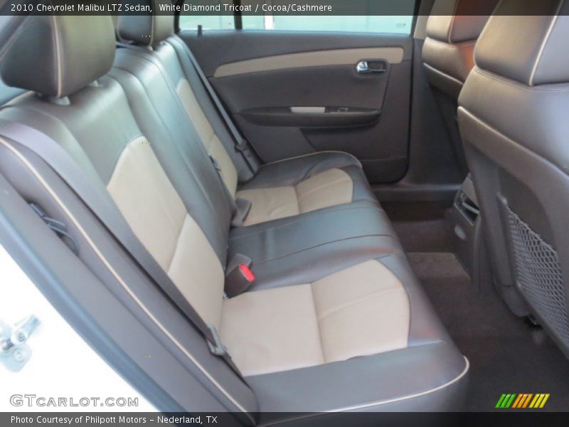 White Diamond Tricoat / Cocoa/Cashmere 2010 Chevrolet Malibu LTZ Sedan