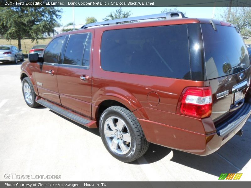 Dark Copper Metallic / Charcoal Black/Caramel 2007 Ford Expedition EL Limited
