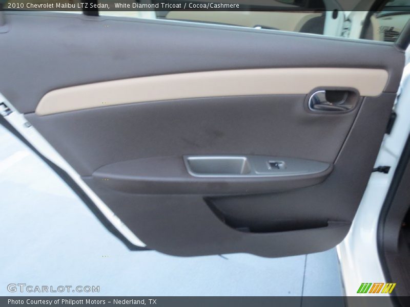 White Diamond Tricoat / Cocoa/Cashmere 2010 Chevrolet Malibu LTZ Sedan