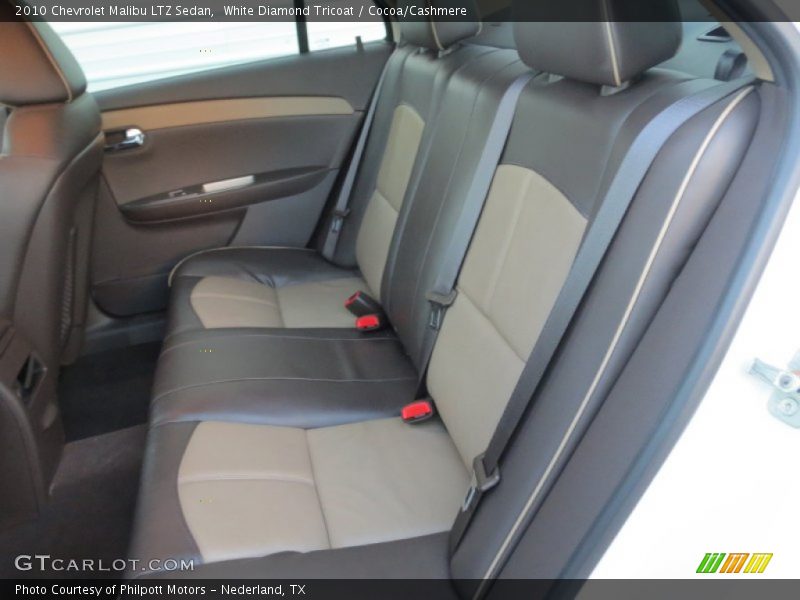 White Diamond Tricoat / Cocoa/Cashmere 2010 Chevrolet Malibu LTZ Sedan