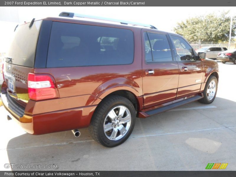 Dark Copper Metallic / Charcoal Black/Caramel 2007 Ford Expedition EL Limited