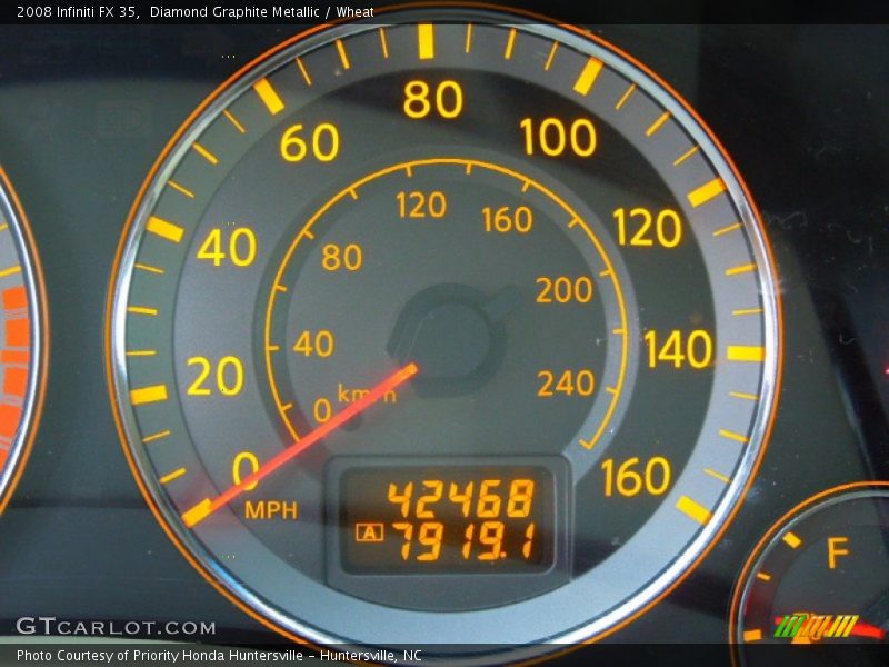 Diamond Graphite Metallic / Wheat 2008 Infiniti FX 35