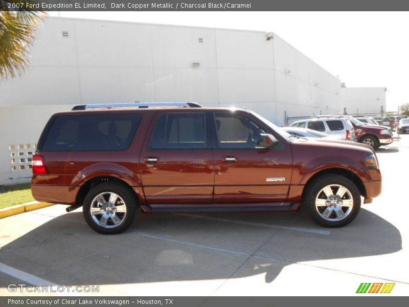 Dark Copper Metallic / Charcoal Black/Caramel 2007 Ford Expedition EL Limited