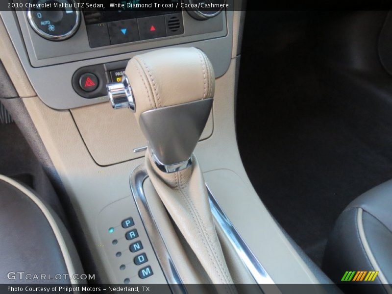 White Diamond Tricoat / Cocoa/Cashmere 2010 Chevrolet Malibu LTZ Sedan