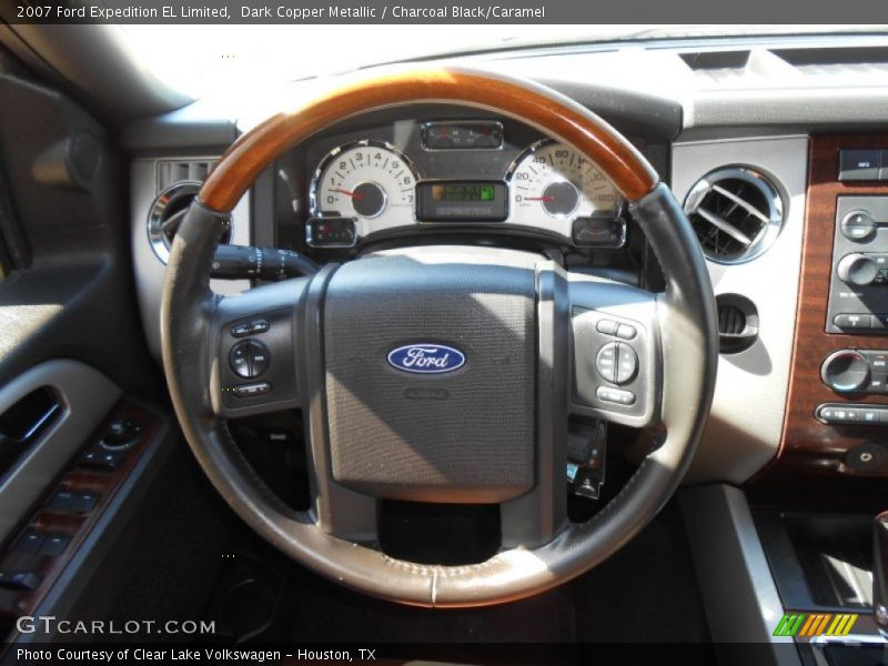Dark Copper Metallic / Charcoal Black/Caramel 2007 Ford Expedition EL Limited
