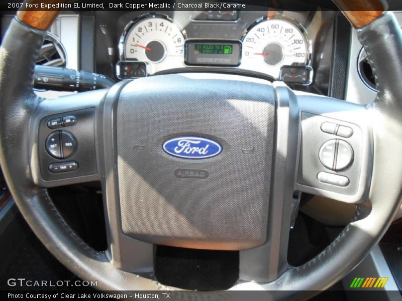 Dark Copper Metallic / Charcoal Black/Caramel 2007 Ford Expedition EL Limited