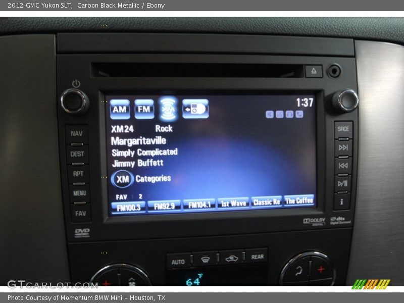 Carbon Black Metallic / Ebony 2012 GMC Yukon SLT