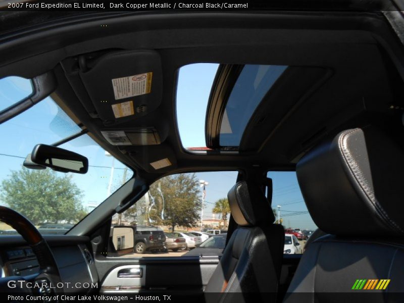 Dark Copper Metallic / Charcoal Black/Caramel 2007 Ford Expedition EL Limited