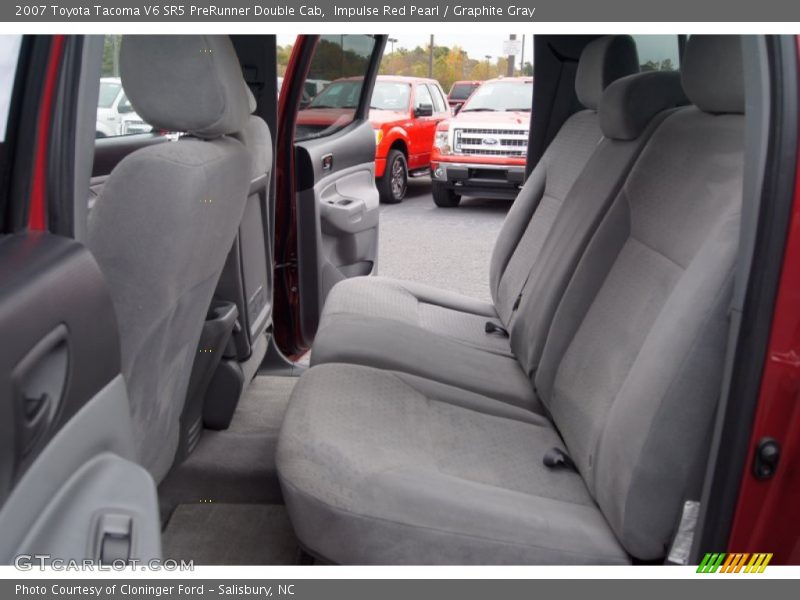 Rear Seat of 2007 Tacoma V6 SR5 PreRunner Double Cab