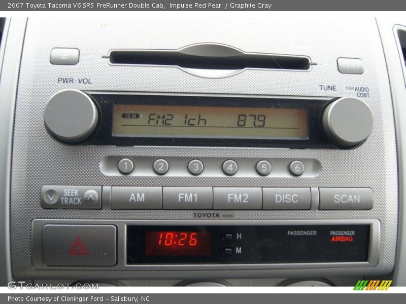 Audio System of 2007 Tacoma V6 SR5 PreRunner Double Cab