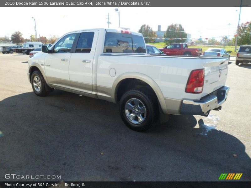 Stone White / Dark Slate Gray 2010 Dodge Ram 1500 Laramie Quad Cab 4x4