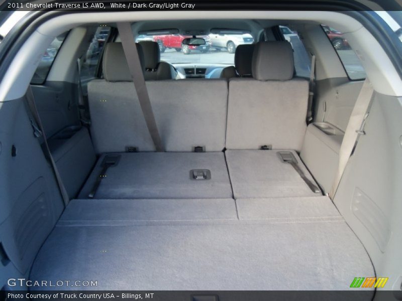 White / Dark Gray/Light Gray 2011 Chevrolet Traverse LS AWD