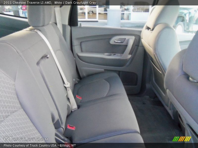 White / Dark Gray/Light Gray 2011 Chevrolet Traverse LS AWD