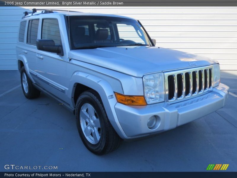 Bright Silver Metallic / Saddle Brown 2006 Jeep Commander Limited