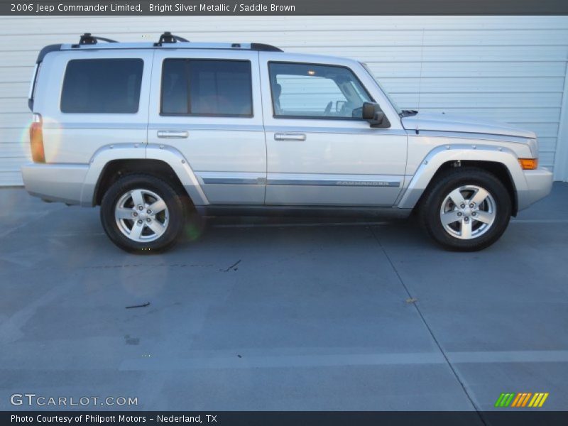 Bright Silver Metallic / Saddle Brown 2006 Jeep Commander Limited