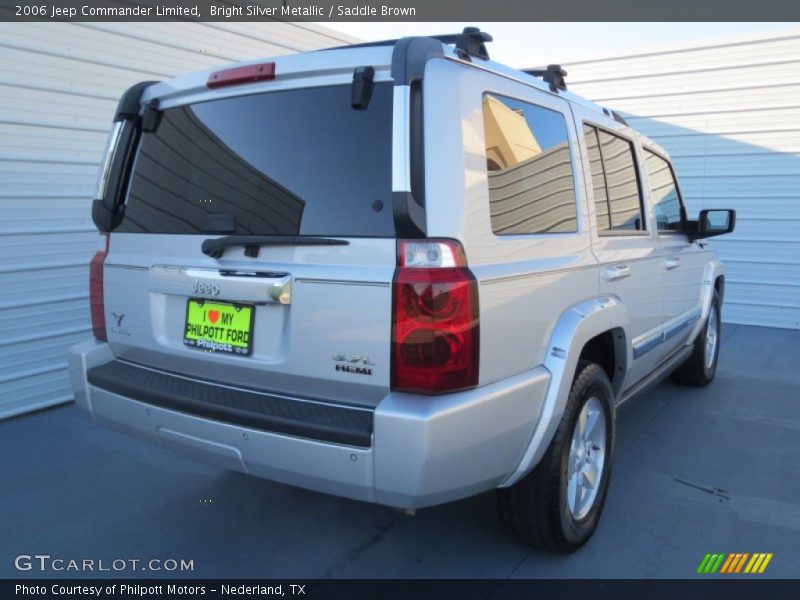 Bright Silver Metallic / Saddle Brown 2006 Jeep Commander Limited