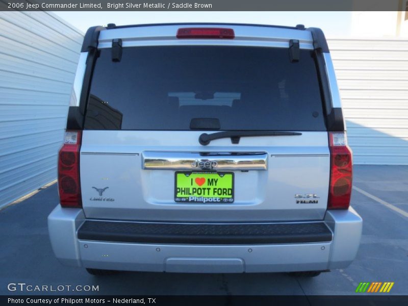 Bright Silver Metallic / Saddle Brown 2006 Jeep Commander Limited