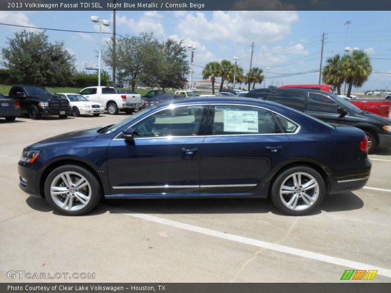 Night Blue Metallic / Cornsilk Beige 2013 Volkswagen Passat TDI SEL