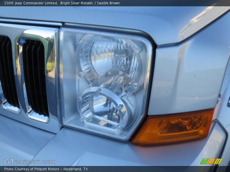 Bright Silver Metallic / Saddle Brown 2006 Jeep Commander Limited
